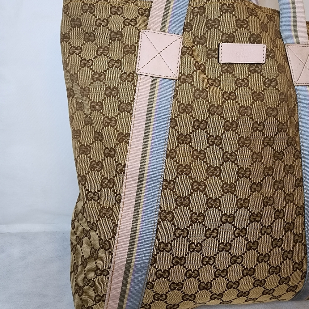 ✨️GUCCI GG Canvas Web Tote Bag - Picture 4 of 15